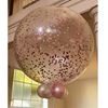 Vloer decoratie 90 cm heliumballon incl. confetti