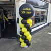 Ballonnenpilaar 2 Meter met Topballon en Eigen Tekst