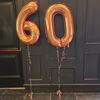 Vloerdecoratie Folie Cijferballon met Helium