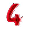 Cijfer 4 Rood