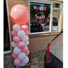Pilaar 2 meter incl. topballon met eigen tekst