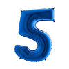 Cijfer 5 Blauw