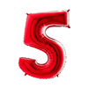 Cijfer 5 Rood