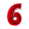 Cijfer 6 Rood