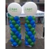 Pilaar 2 meter incl. topballon met eigen logo