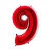 Cijfer 9 Rood