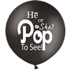 Gender Reveal Ballon He or She incl. helium & confetti