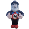 Abraham met bord 50 2,5 meter