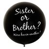 Gender Reveal Ballon Sister or Brother incl. helium & confetti
