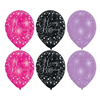 Ballon sparkling pink 'HBD' (Ø28cm, 6st)