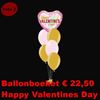 Ballonboeket 'Happy Valenines Day' Roze & Goud 