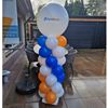 Pilaar 2 meter incl. topballon met eigen logo