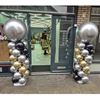 Pilaar 2 meter inclusief topballon | Chrome Kleuren