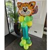 Ballonnenpilaar Jungle Thema met Cijfer