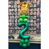 Ballonnenpilaar Jungle Thema met Cijfer