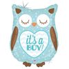 Folieballon Baby Uil 'It's a Boy' - 66 cm
