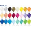 Tafel decoratie met 2 heliumballonnen metallic/bedrukt