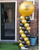 Pilaar 2 meter incl. topballon met eigen tekst
