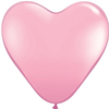 Roze latex hartjes ballonnen 40 cm 10 stuks