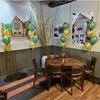 Vloer decoratie 4 ballonnen