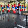 Vloer decoratie 4 ballonnen