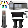 Actie pakket 3 x 6 luxe partytent