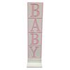 Geboorte bord: Baby roze