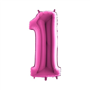 Cijfer 1 Fuchsia