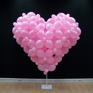 Ballonnen hart 3D ongeveer 2 meter 