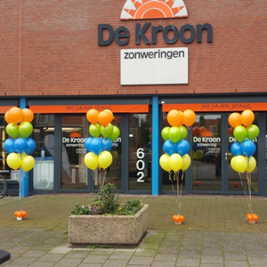 Vloer decoratie 12 ballonnen