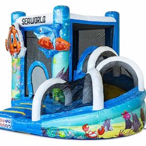 Springkussen Mini Seaworld Glijbaan