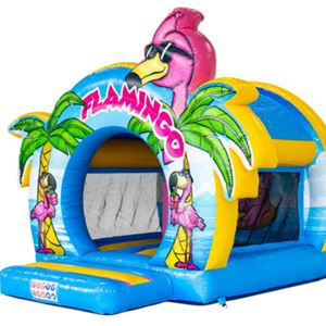 Springkussen Bouncedome Flamingo