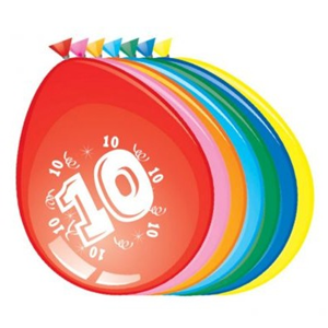 Latex Ballonnen 10 jaar 8 Stuks Latex Ballonnen 10 jaar 8 Stuks
