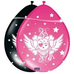 Ballonnen Pirate Girl 8 Stuks met lucht Ballonnen Pirate Girl 8 Stuks met lucht