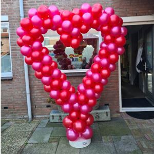 Ballonnen Hart op Frame 1.70 breed x 2.30 hoog 