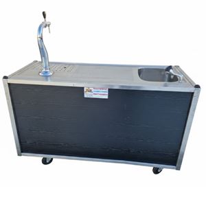 Mobiele Bar met spoelbak en tapinstallatie