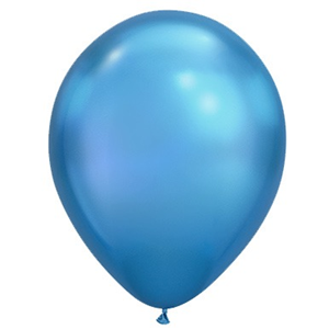 nogmaals verzekering Streven Chroom Ballonnen Blauw (1st)