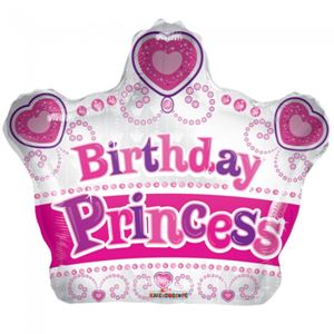 Folieballon Birthday Princess - 45 cm