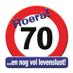 Huldeschild 70 jaar Huldeschild 70 jaar