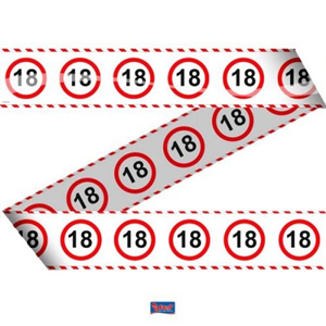 Markeerlint Verkeersbord 18 jaar Markeerlint Verkeersbord 18 jaar