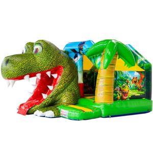 Springkussen Midi mega dino Glijbaan