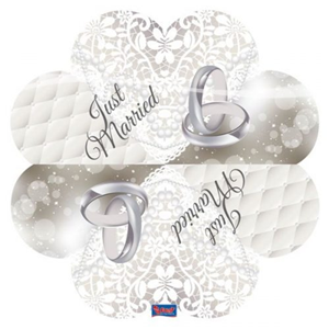 Servetten Just Married Hartvorm Servetten Just Married Hartvorm