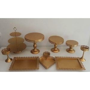 Goud Taartplateau Set (10st.) 