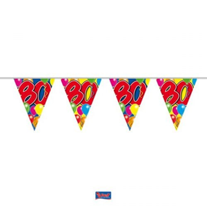 Vlaggenlijn Balloons 80 jaar Vlaggenlijn Balloons 80 jaar