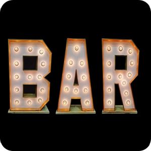 Lichtletter woord: Bar