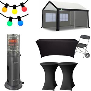 Actie pakket 4 x 4 luxe partytent Actie pakket 4 x 4 luxe partytent