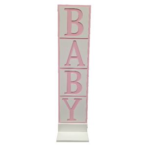 Geboorte bord: Baby roze