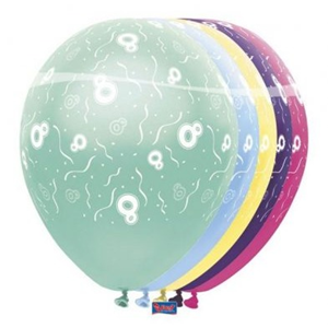 Latex Ballonnen 8 jaar 8 Stuks Latex Ballonnen 8 jaar 8 Stuks