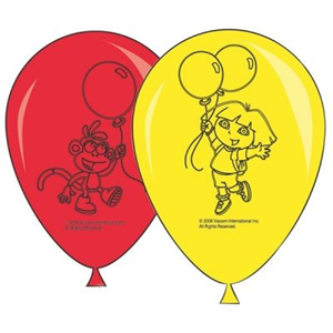 Ballonnen Dora 8 Stuks met lucht of helium