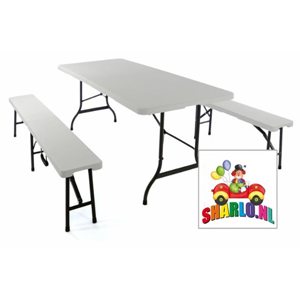 Bierbank Set kunststof 180x75 Bierbank Set kunststof 180x75